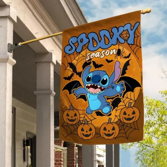 Discover Halloween Pumpkin Bats Garden Flag, Spooky Season Decor