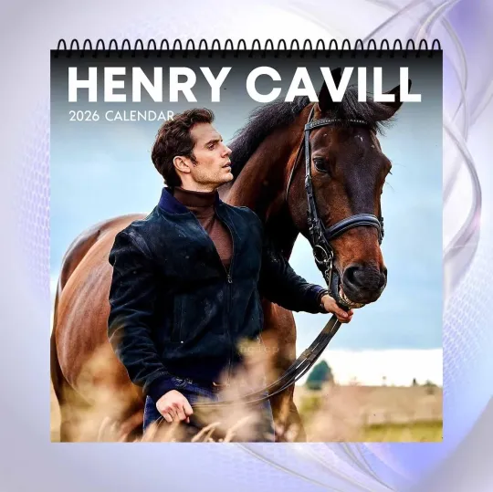 Henry Cavill 2026 Calendar, Movie Star Wall Calendar, Fan Collectible Gift