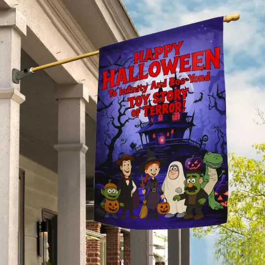 Happy Halloween Toy Story of Terror Garden Flag