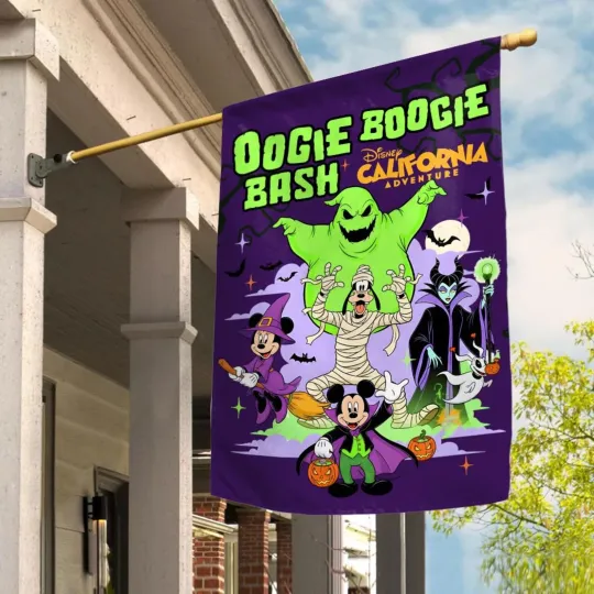 Discover Oogie Boogie Bash Mickey & Friends Halloween Costume Garden Flag