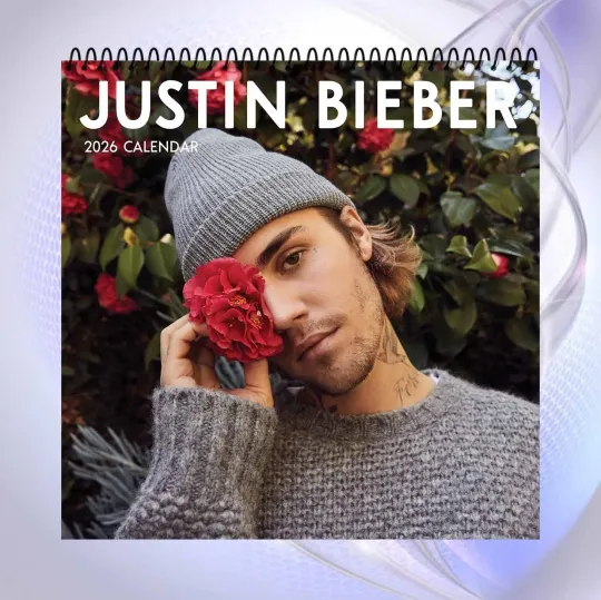 Justin Bieber 2026 Wall Calendar, Pop Star Music Poster, Teen Room Decor Gift