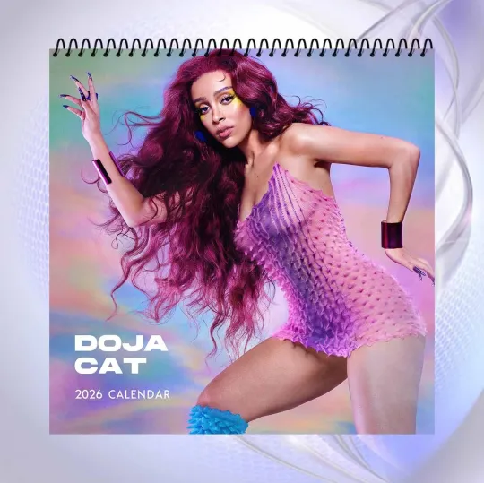 Doja Cat 2026 Wall Calendar, Pop Music Art Print, Colorful Home Decor Gift