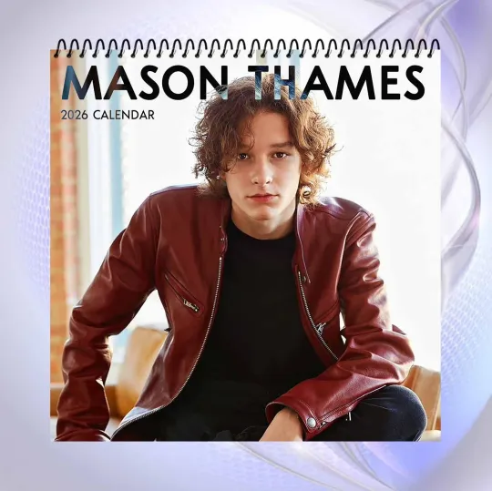 Mason Thames 2026 Calendar, The Black Phone Actor Wall Calendar Gift