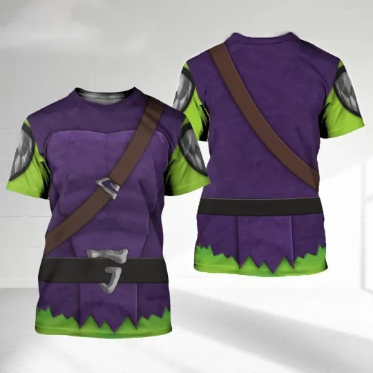Green Goblin Costume T-Shirt, Halloween 3D T-Shirt