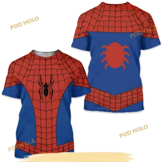 Discover Marvel Spiderman Costume Disney 3D Shirt