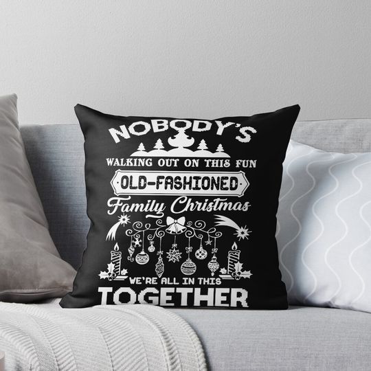 Discover Christmas - This Fun Old-Fashioned Family Christmas Pillow