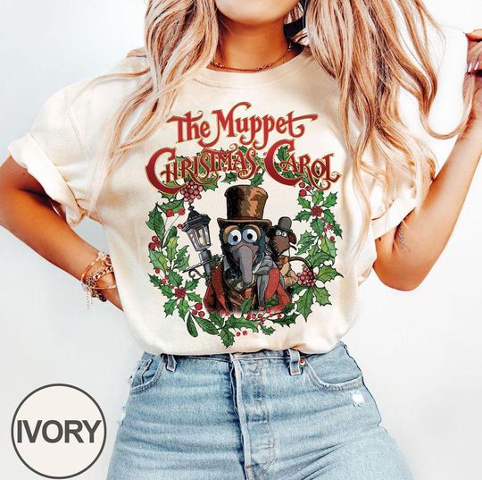 Discover The Muppet Christmas Carol Shirt, Gonzo and Rizzo Shirt, Christmas Family Holiday Gift, Retro Holiday Movie Tee, Funny Christmas 2025 Shirt