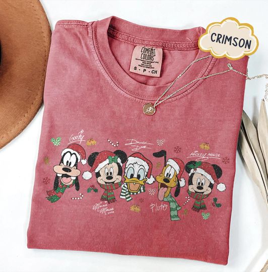 Discover Disney Mickey's Very Merry Christmas Party Shirt, Disney Santa Mickey And Friends Group Christmas Shirt, Disney Holiday