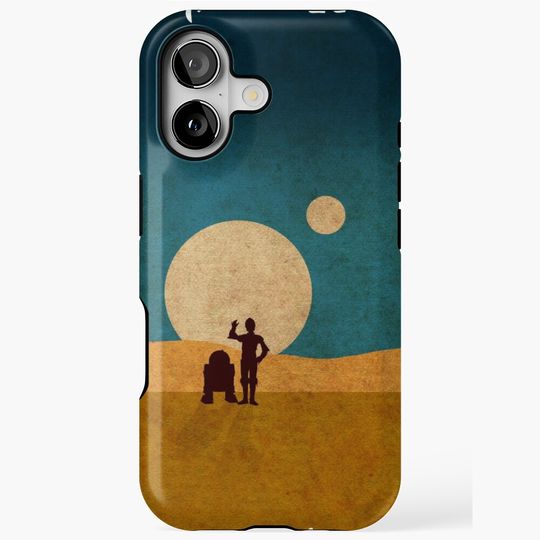 Discover Droids In The Dunes iPhone Case