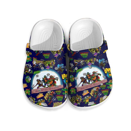 Movie Turtles Clogs Shoes, Ninja Turtles Clog Shoes, Movie Inspired, Funny Cartoon Gift