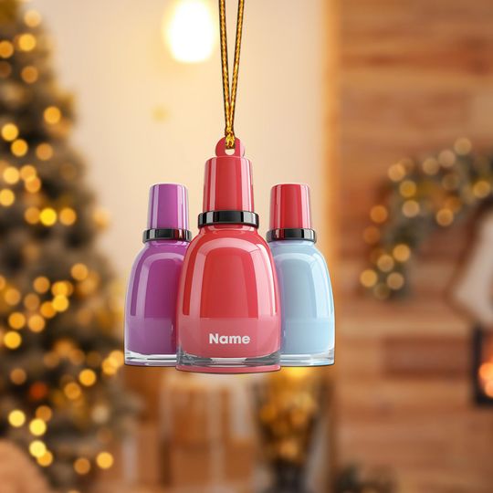 Discover Nail Polish Christmas Ornament, Christmas Tree Decor, Loved Nail Polish Ornament, Hanging Ornament Gift