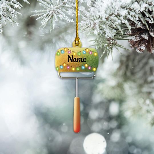Discover Personalized Paint Roller Ornament, Painting Christmas Ornament, House Painting Ornament Gift, Wall Painting Ornament Decor