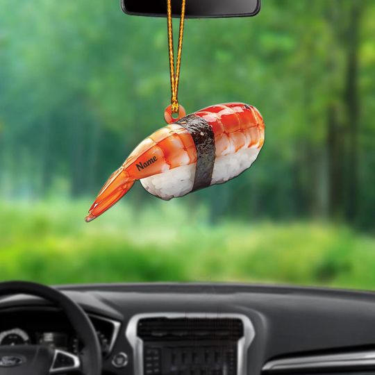 Discover Sushi Christmas Ornament, Shrimp Sushi Christmas Hanging Decor, Loved Sushi Ornament, Sushi Xmas Holiday Gift