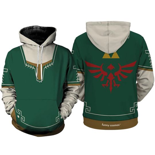 The Legend Of Zelda 3D Full Over Print Hoodie, Zelda Tear Of Kingdom Suit Hoodie
