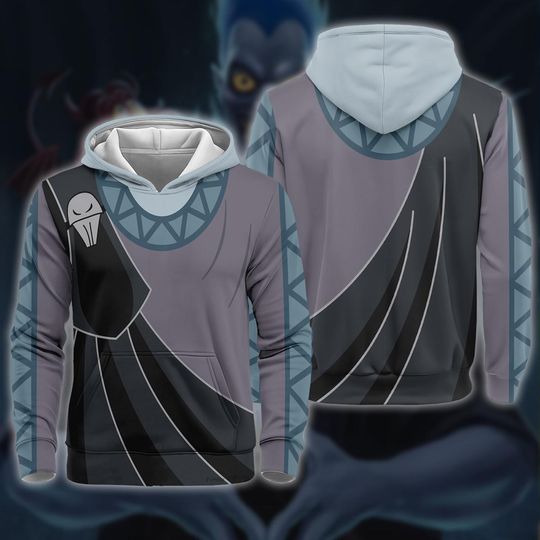 The Hades 3D Full Over Print Hoodie, Hercules Villain Cosplay, Halloween Costume