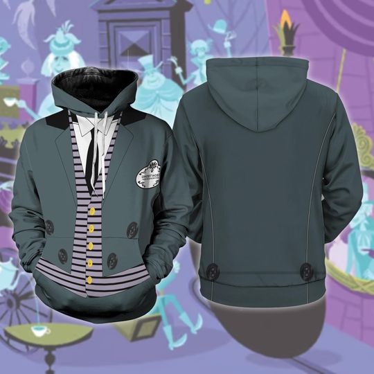 Haunted Mansion 3D Full Over Print Hoodie, Foolish Mortals Halloween Costume