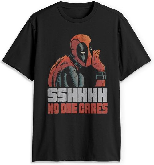 Discover Marvel Deadpool No One Cares T-Shirt