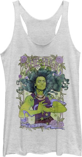 Discover Fifth Sun Womens Marvel Classic Hulk Nouveau Women's Racerback Tank Top