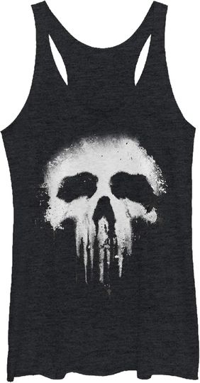 Fifth Sun Marvel Classic Punisher Grunge Women's Racerback Tank Top