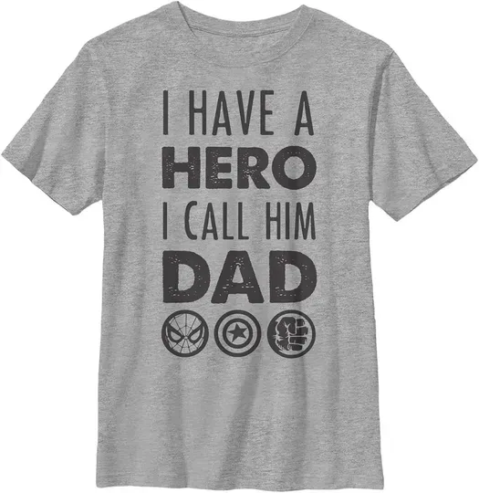 Discover Marvel Boy's Father's Day Avengers Hero Dad T-Shirt
