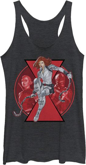 Fifth Sun Marvel Widow Team Women's Racerback Tank Top