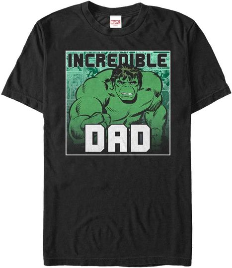 Discover Men's Marvel Father's Day Hulk Incredible Dad T-Shirt