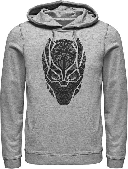 Marvel Men's Black Panther Ornate Mask Hoodie