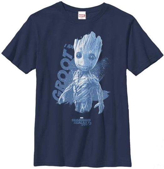 Boy's Marrvel Guardians of The Galaxy Vol. 2 I Am Groot T-Shirt