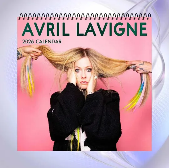 Discover Avril Lavigne 2026 Wall Calendar, Pop Punk Rock Star Photo Collection Gift