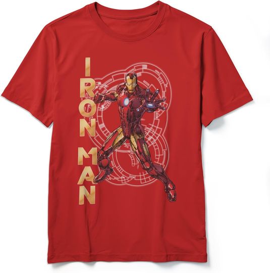 Discover Marvel Boy's Iron Man Technology T-Shirt