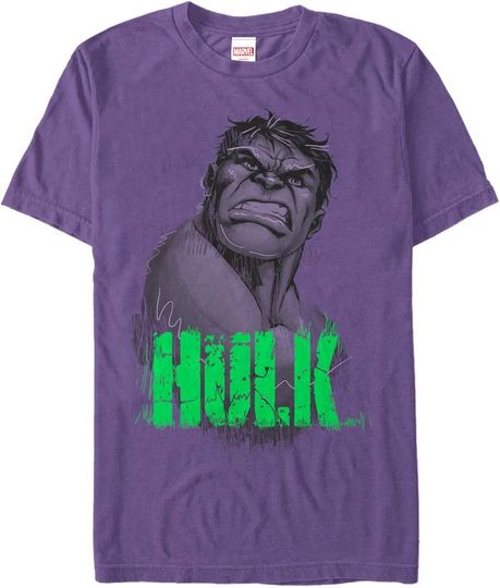 Discover Men's Marvel Hulk Smile Sketch T-Shirt