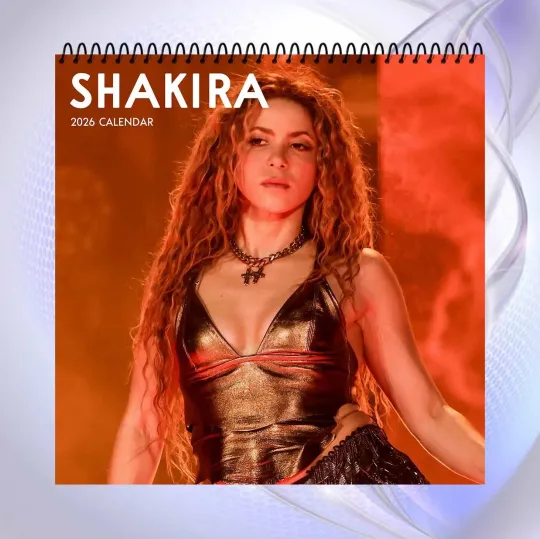 Discover Shakira 2026 Calendar, Vibrant Stage Photos, Latin Pop Music Fan Gift