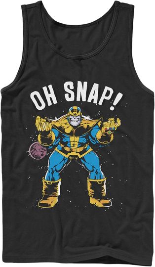 Men's Marvel Thanos Retro Oh Snap Tank Top