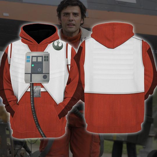 Discover Starwars Poe Dameron 3D Full Over Print Hoodie, Poe Dameron Halloween Costume