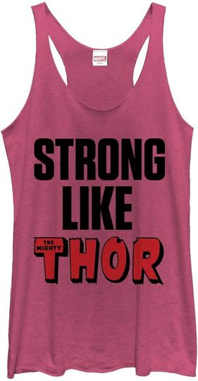 Discover Fifth Sun Marvel Classic Strong Like Thor Women's Racerback Tank Top