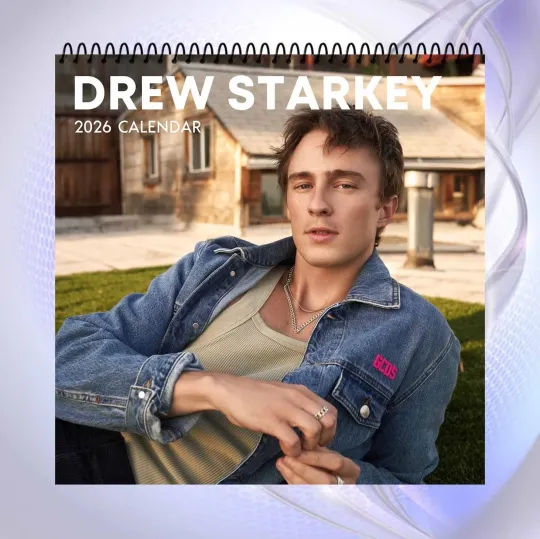 Drew Starkey 2026 Calendar, Celebrity Wall Calendar, Fan Gift Collectible