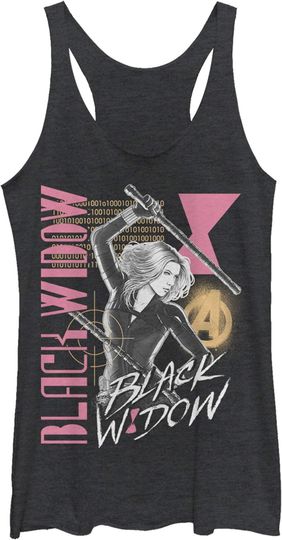 Fifth Sun Marvel Black Widow Retro Women's Racerback Tank Top
