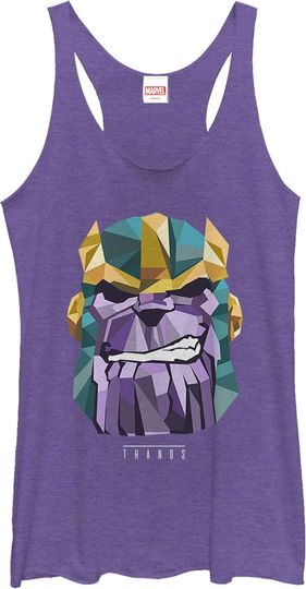 Fifth Sun Marvel Classic Thanos Poly Women's Racerback Tank Top