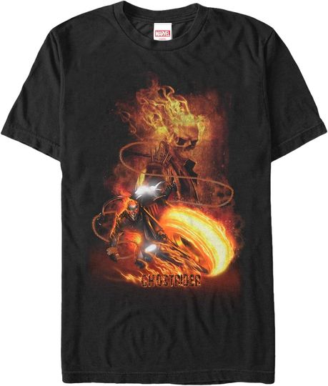 Men's Marrvel Ghost Rider Fire Fury T-Shirt