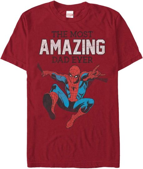 Men's Marrvel Spider-Man Amazing Dad T-Shirt