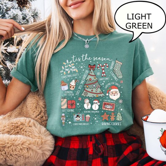 Retro Tis The Season Christmas T-Shirt