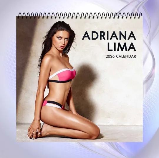 Discover Adriana Lima 2026 Calendar, Glamorous Supermodel Bikini Wall Art Gift