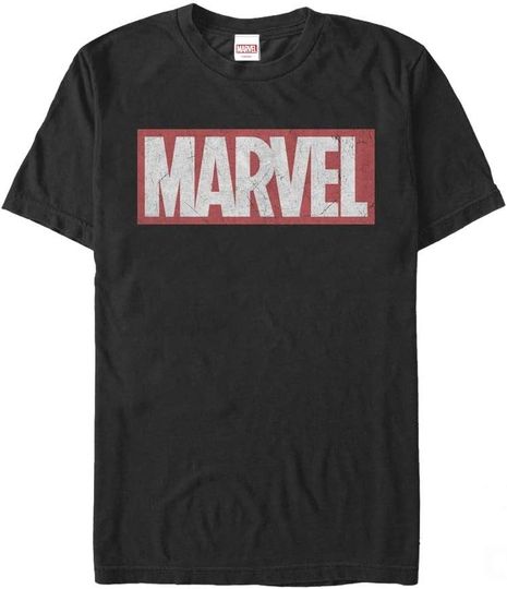 Discover Men's Marvel Classic Distressed Logo T-Shirt