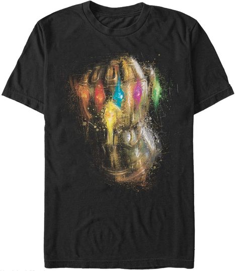 Men's Marrvel Avenngers: Endgame Thanos Spray Paint Glove T-Shirt