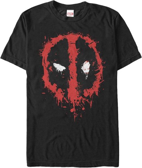Discover Men's Marrvel Deadpool Splatter Icon T-Shirt