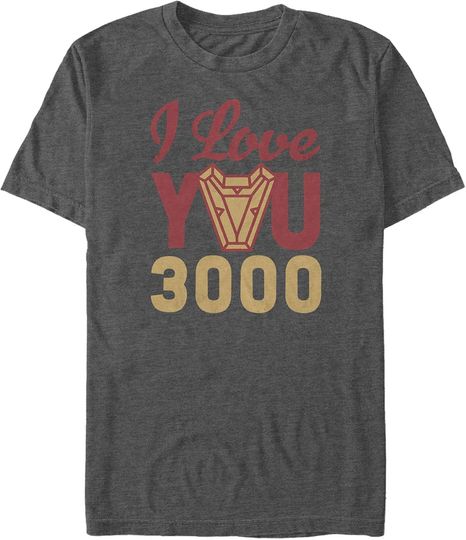 Discover Marrvel Men's Iron Man Arc Heart 3000 T-Shirt