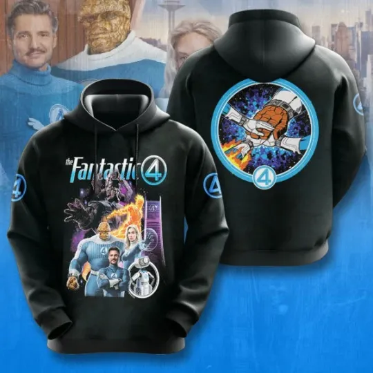 Discover Marvel Comics Fantastic 4 3D Apparel 3D Hoodie
