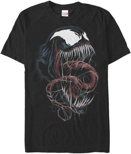 Discover Men's Marrvel Venom Close-Up T-Shirt