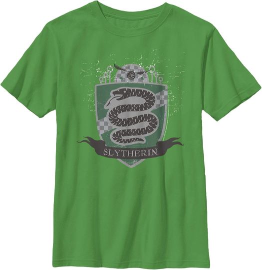 Boy's Harry Potter Slytherin House Shield T-Shirt