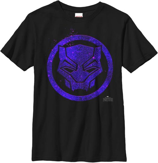 Discover Marrvel Boy's Black Panther Ember Mask T-Shirt